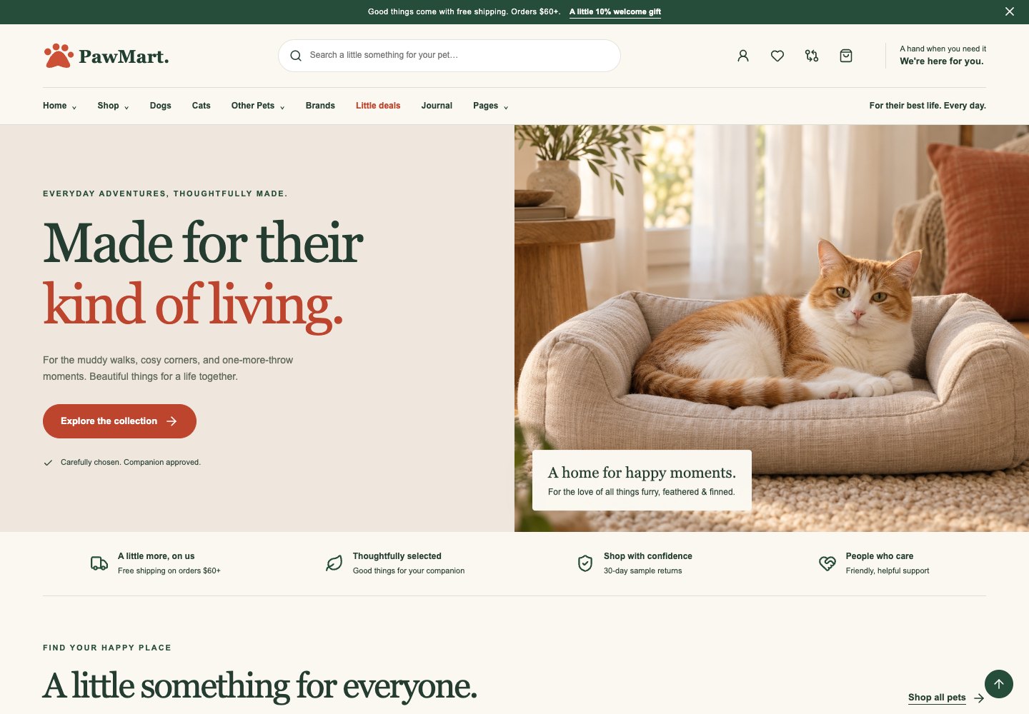 Everyday Accessories homepage screenshot